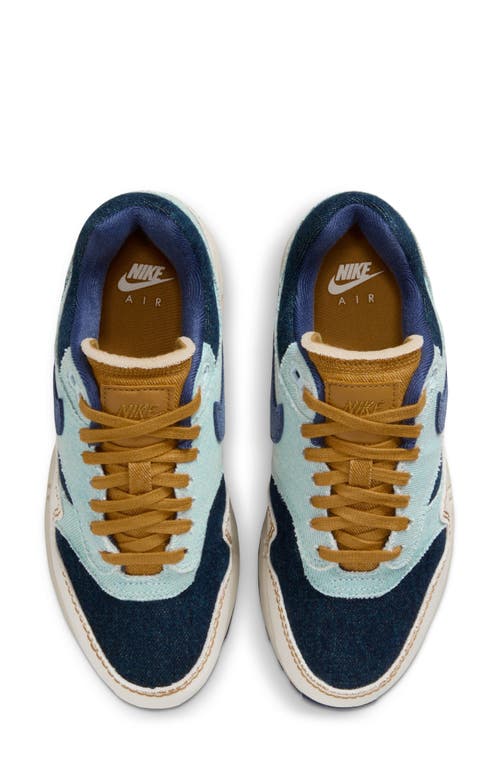 Shop Nike Air Max 1 '87 Sneaker In Light Armory Blue/navy/ivory