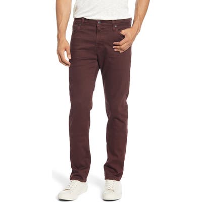 Ag Tellis Slim Fit Jeans, Burgundy