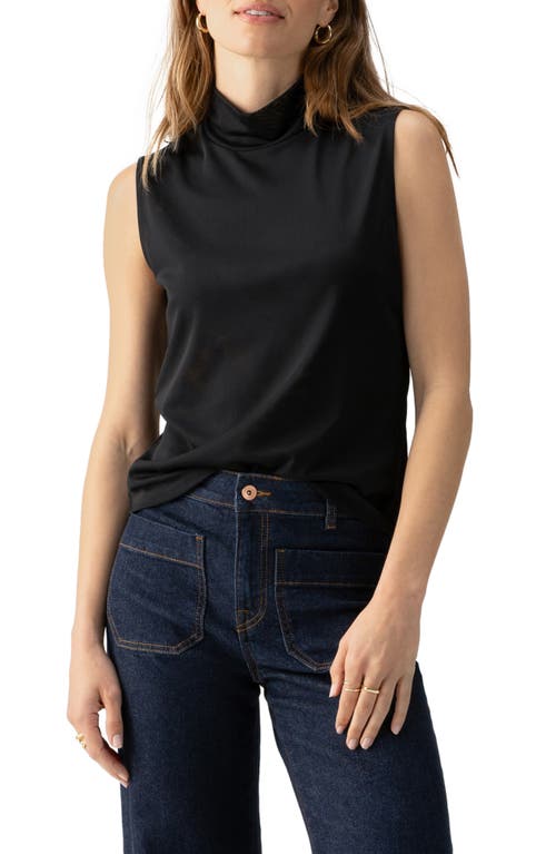 Sanctuary Sleeveless Cowl Neck Mesh Top at Nordstrom,
