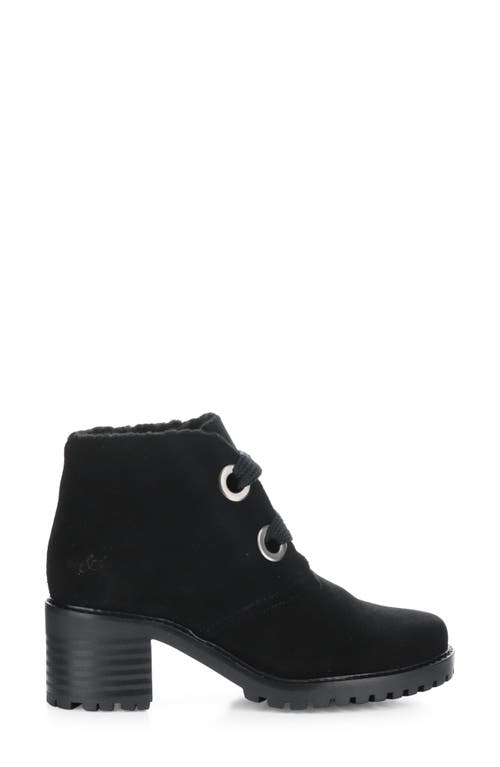 Shop Bos. & Co. Index Leather Ankle Boot In Black Suede/mini Sherpa