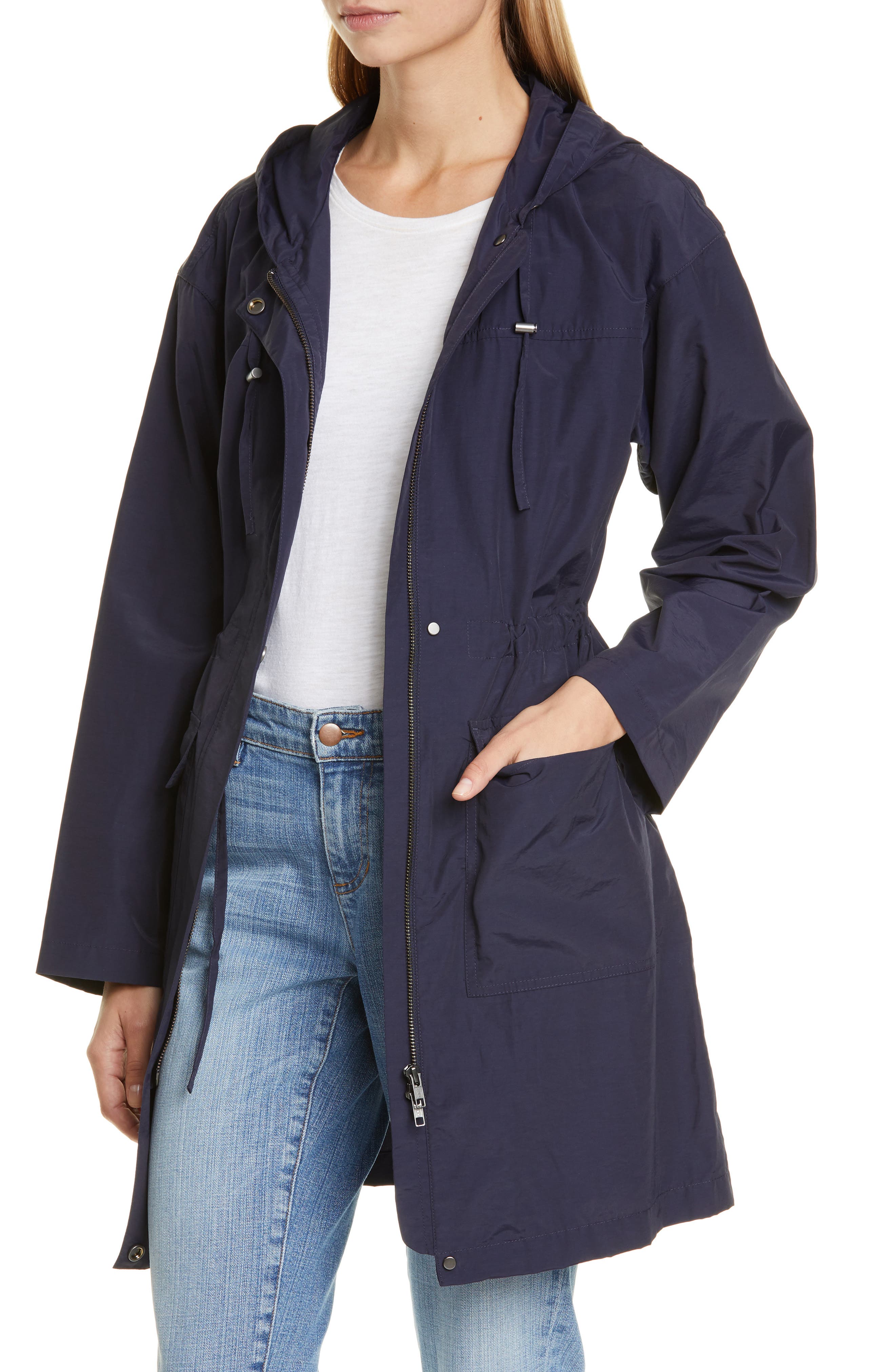 eileen fisher hooded coat
