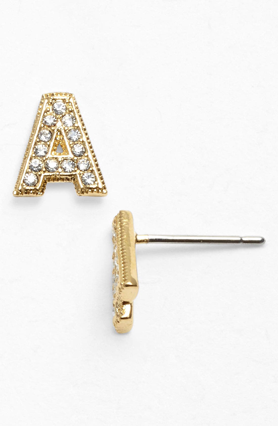 Nadri 'Novelty' Initial Stud Earrings (Nordstrom Exclusive) Nordstrom