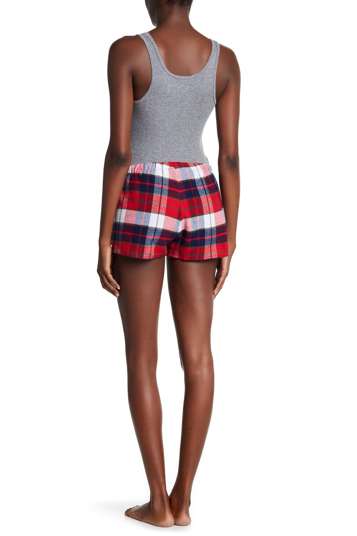 Free Press Plaid Flannel Sleep Shorts Nordstrom Rack