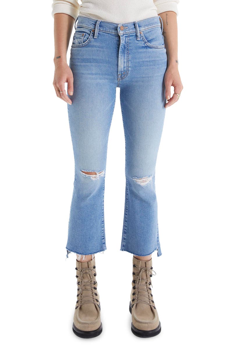 Stikke ud kedelig udredning MOTHER The Insider High Waist Crop Step Fray Hem Jeans | Nordstrom