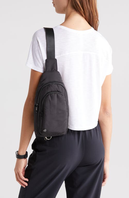 Shop Zella Small Sling Bag In Black