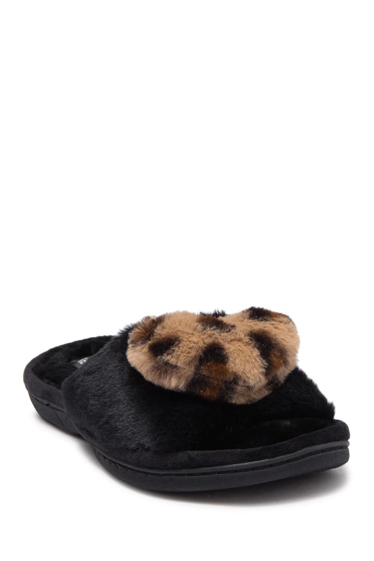 faux fur slide slippers