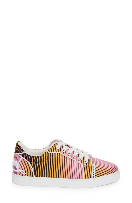 Shop Christian Louboutin Fun Vieira Orlato Sneaker In Pink/ Orange Multi