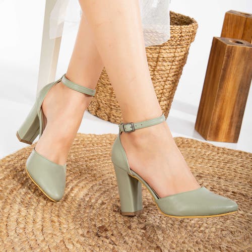 Forever & Always Shoes Women's Gisele - Sage Green High Heels In Sage Green