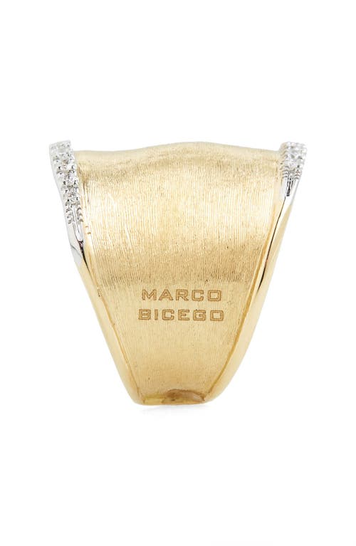 Marco Bicego Lunaria Diamond Band Ring In 18k Yellow Gold