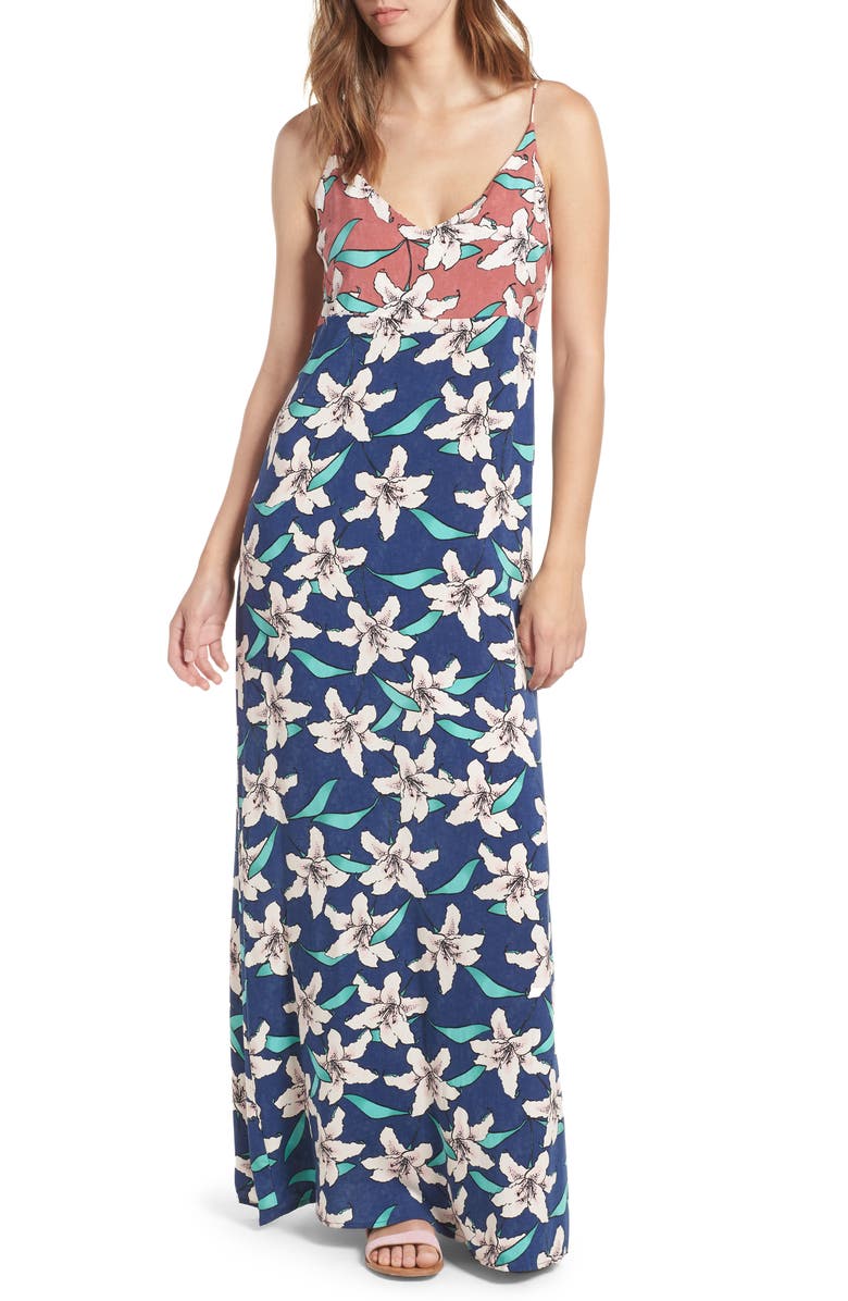 O'Neill Greta Floral Print Maxi Dress | Nordstrom
