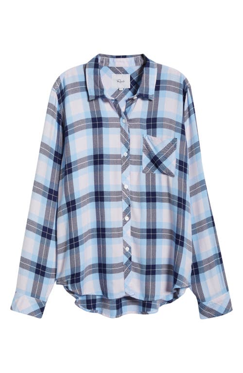 Shop Rails Hunter Plaid Button-up Shirt In Lilac Crystal Navy