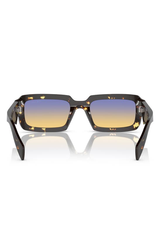 Shop Prada 55mm Irregular Sunglasses In Black Tort