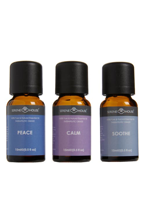 SERENE HOUSE Peace & Calming 3-Pack Essential Oils in White at Nordstrom