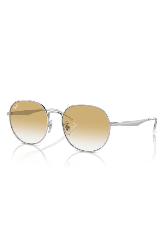 Shop Ray Ban Ray-ban 57mm Phantos Round Sunglasses In Silver