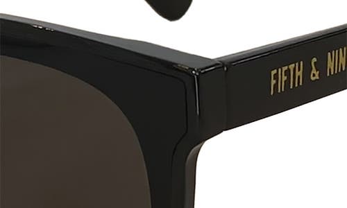 Fifth & Ninth Carson 63mm Square Sunglasses In Black/black