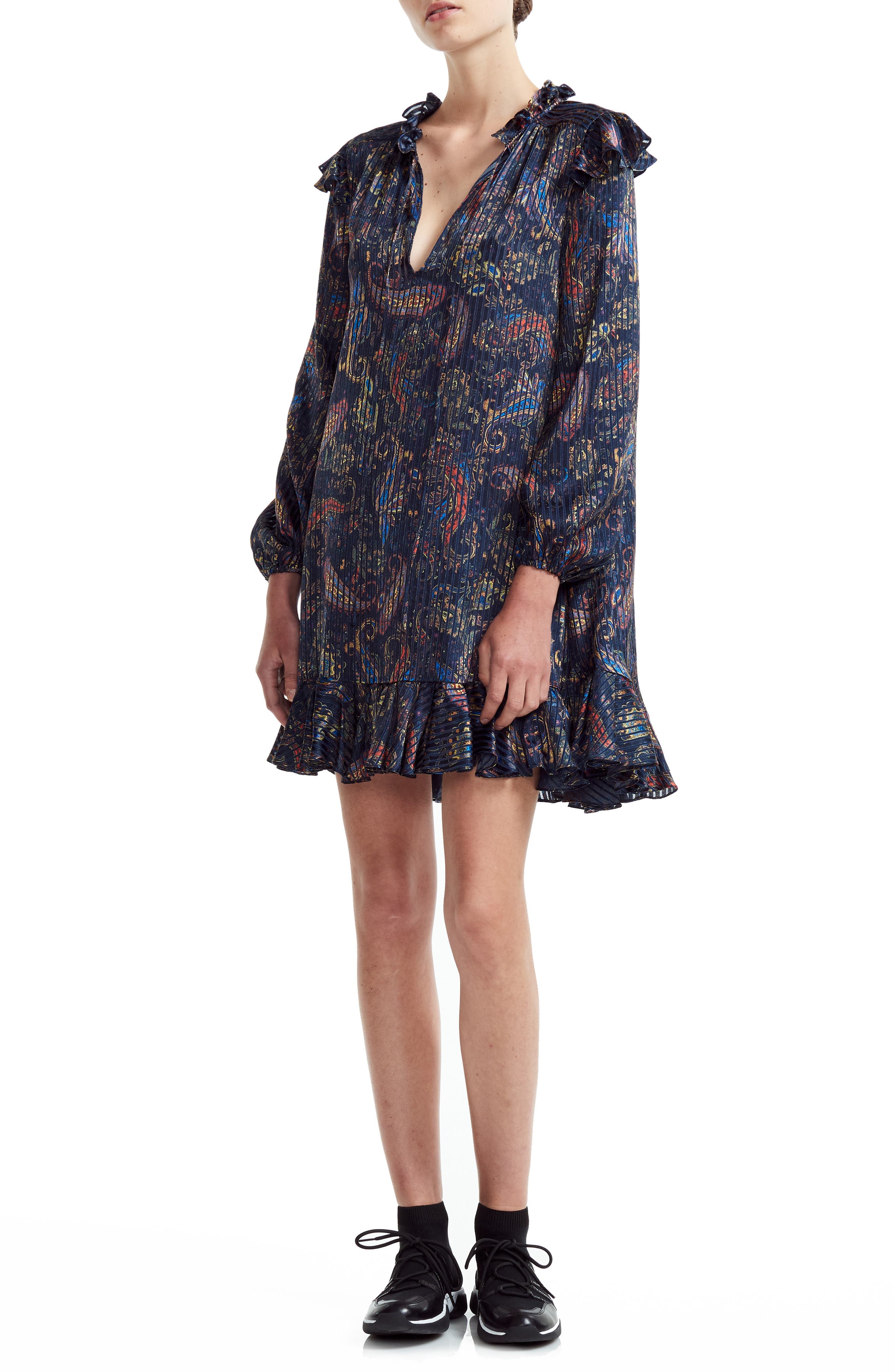 maje paisley dress