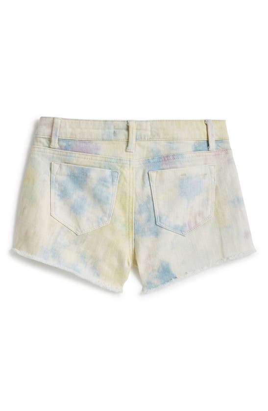 Shop Tractr Kids' Tie Dye Fray Hem Shorts