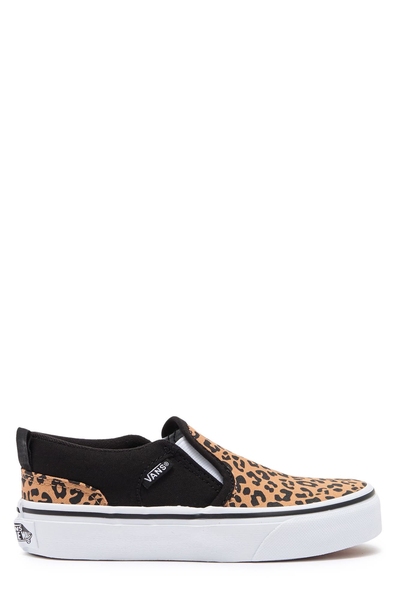 vans asher leopard slip on