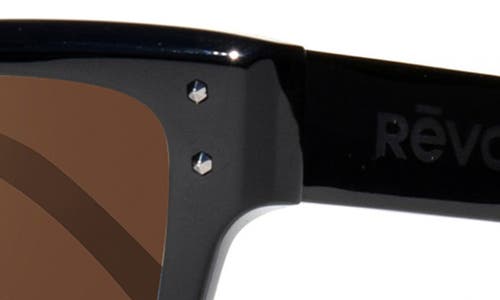 Revo Indigo Polarized Square Sunglasses In Black