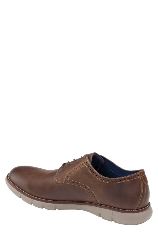 Johnston & Murphy Milson Brogue Derby In Brown Oiled