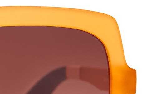 Toms Athena 56mm Square Sunglasses In Honeycomb Crystal Fade/brown