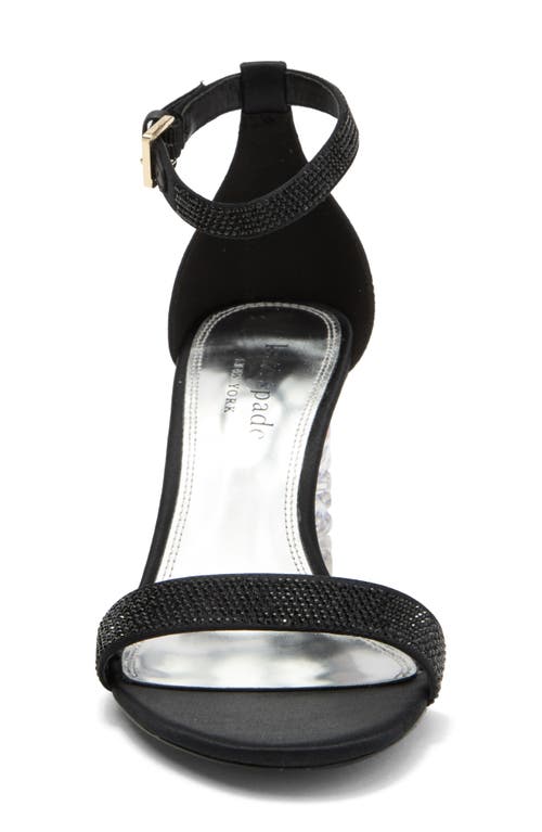 Kate Spade New York Aolra Pavé Clear Heel Sandal In Black