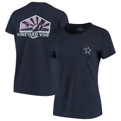 Women's Vineyard Vines Navy Dallas Cowboys Sunset Sail T-Shirt
