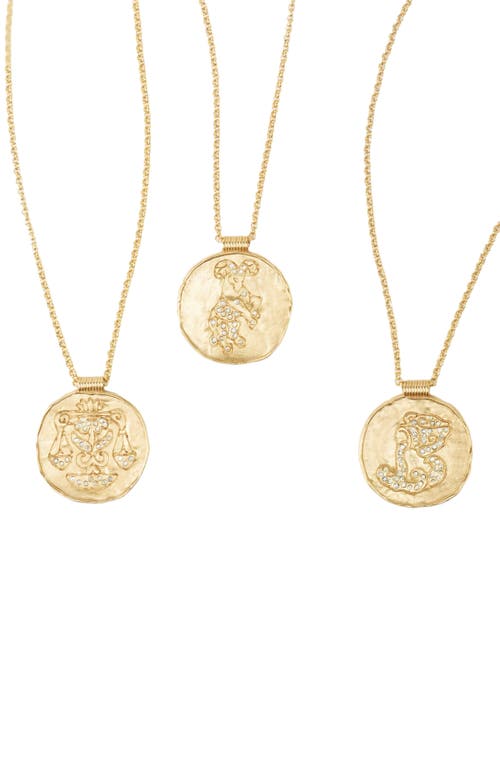 Maje Zodiac Medal In Aquarius