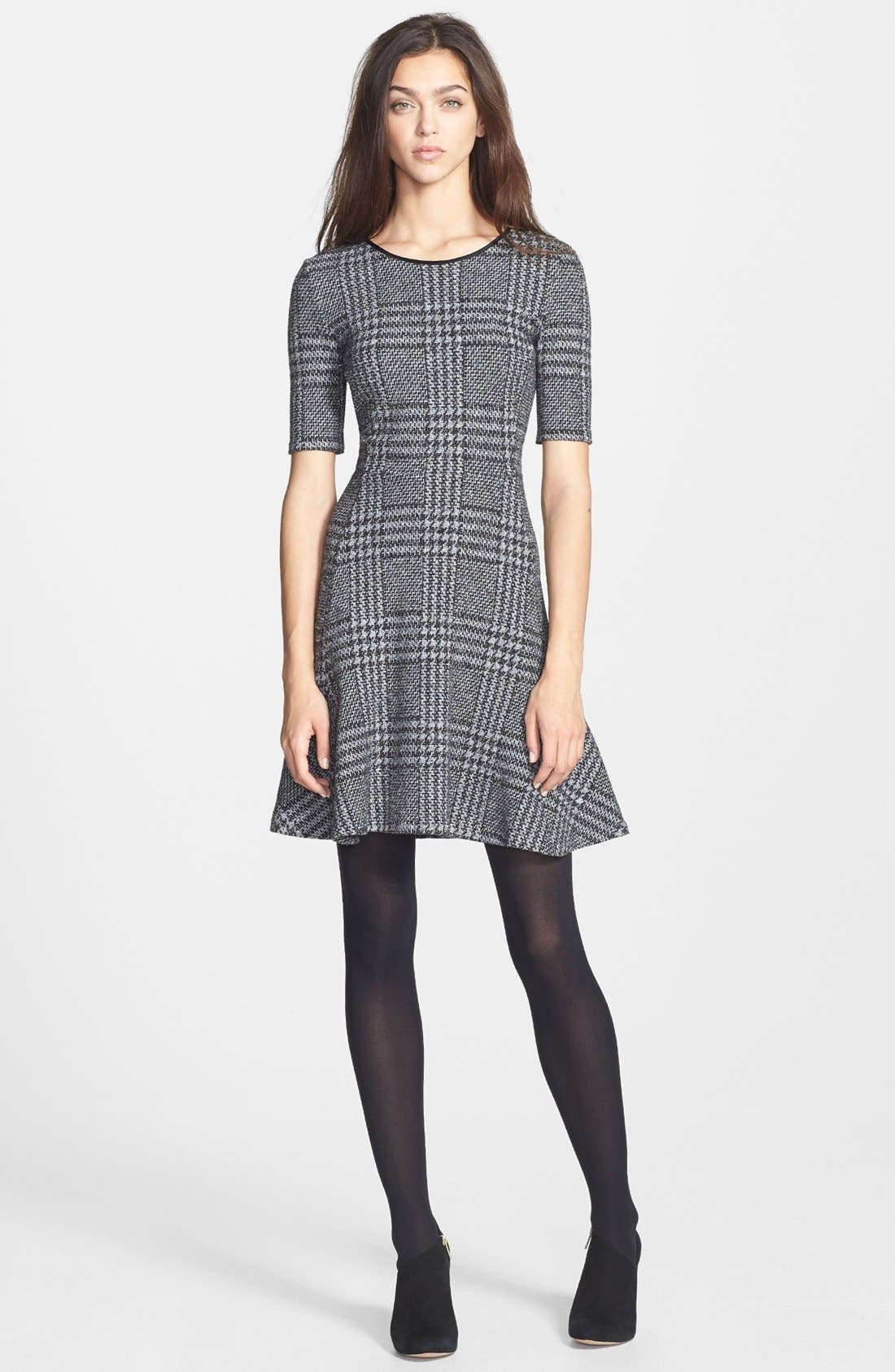 Theory 'Nikay' Houndstooth Cotton Blend Dress | Nordstrom