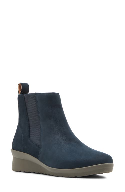 Shop Blondo Shaya Waterproof Chelsea Boot In Navy Nubuck