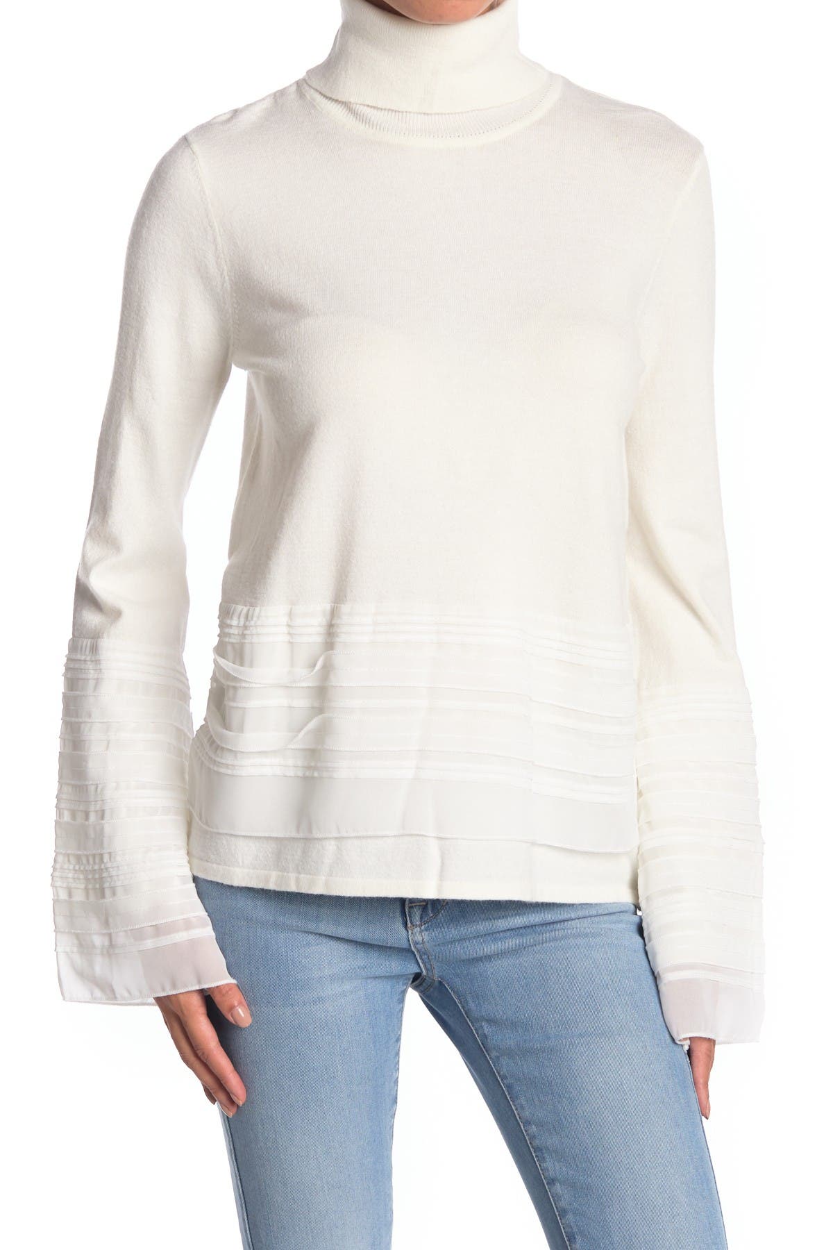 bell sleeve turtleneck