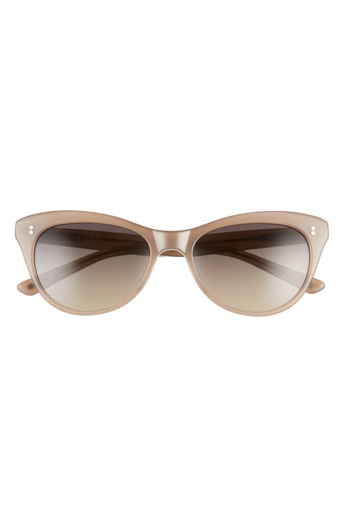 Hillier 55mm Polarized Cat Eye Sunglasses in Taupe