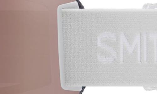 Smith Squad 180mm Chromapop™ Snow Goggles In White Vapor/rose Gold Mirror
