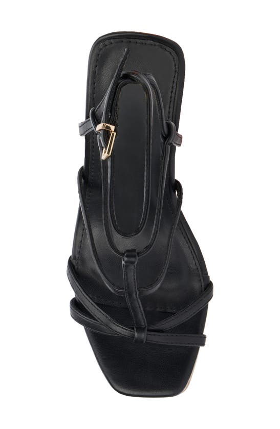 New York And Company Abla Platform Wedge Sandal In Black