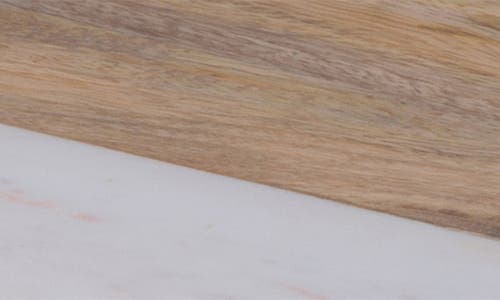 Renwil Dinova Marble & Wood Tray In White