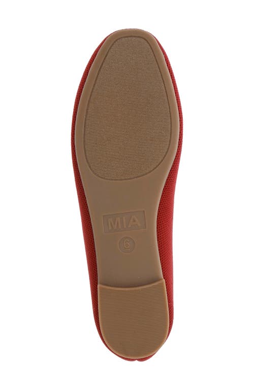 Mia Brendy Ballet Flat In Red