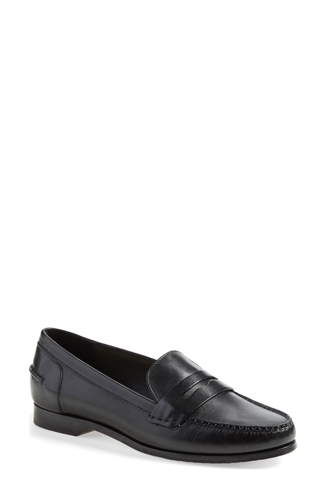cole haan leather loafers womens