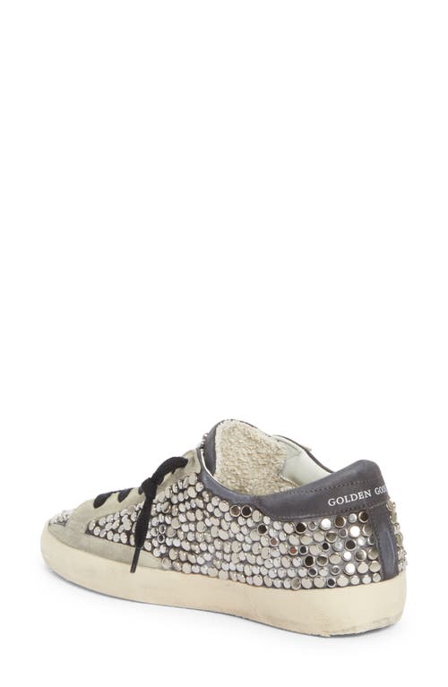 Golden Goose Super-star Low Top Sneaker In Beige/silver