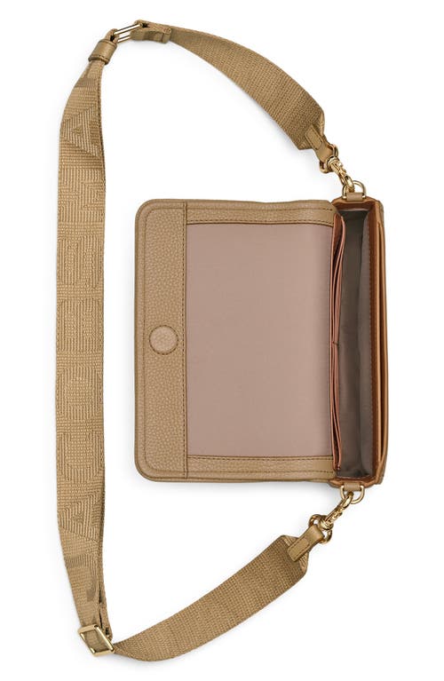 Marc Jacobs Brown Leather Shoulder Bag With Textured Finish In Brown