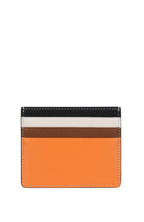 Hyer Goods Card Wallet In Orange Colorblock