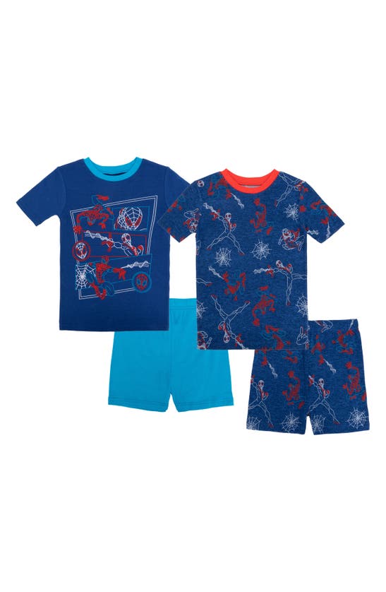 Ame Kid's Spider-man 4-piece Pajama Set In Assorted