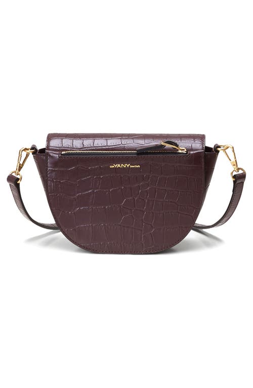 ORYANY ORYANY LOTTIE CROC EMBOSSED LEATHER CROSSBODY BAG