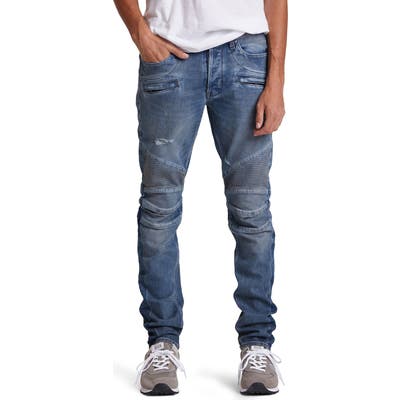 Hudson Jeans Blinder Biker Ripped Skinny Fit Jeans, Blue