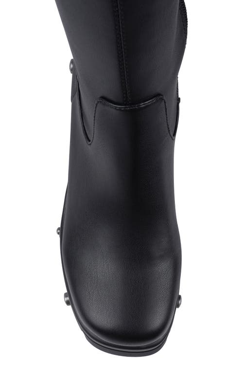 Zigi Rakena Over The Knee Platform Boot In Black