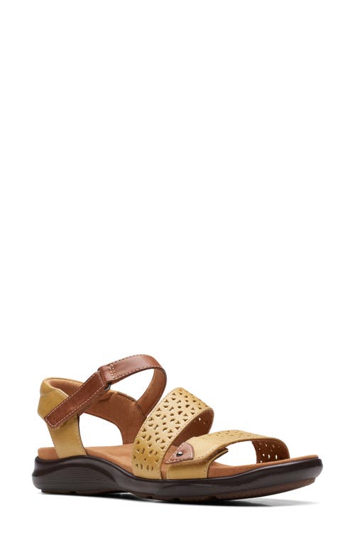 Clarks(r) Kitly Way Sandal in Yellow Leather