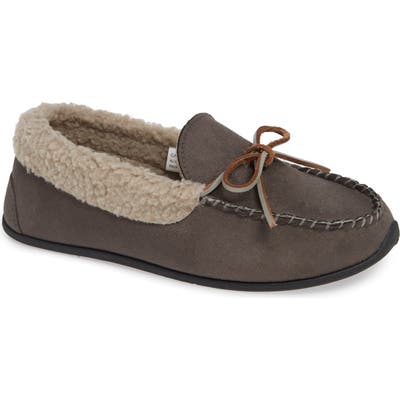 Deer Stags Campfire Slipper, Grey