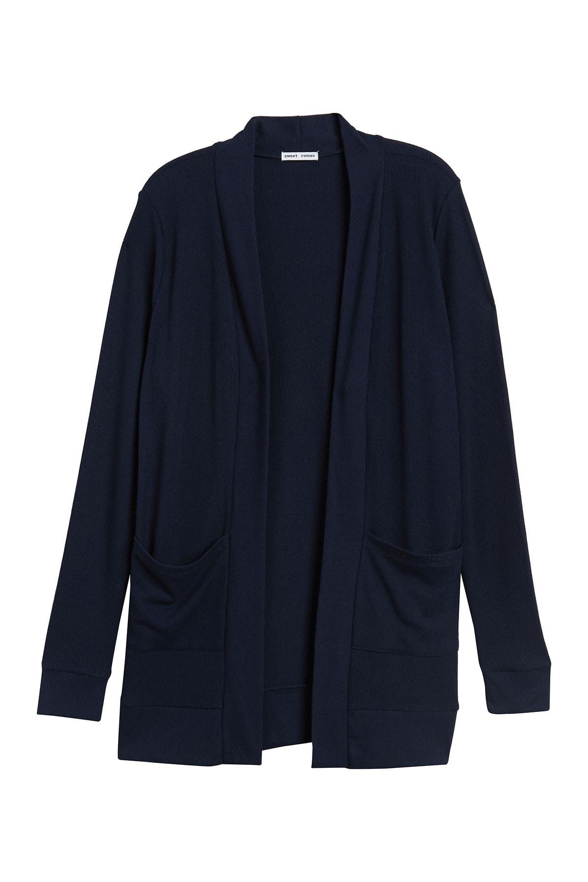sweet romeo thermal pocket cardigan