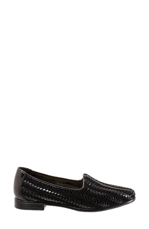 Trotters Liz Iii Flat In Black/black Patent