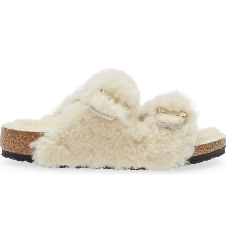 Birkenstock Kids' Arizona Genuine Shearling Slide Sandal | Nordstrom