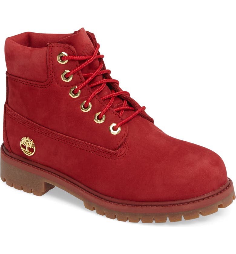 Timberland 40th Anniversary Ruby Red Waterproof Boot (Walker, Toddler ...